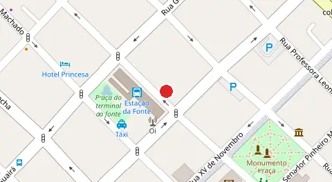 Mapa da localização