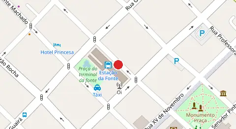 Mapa da localização