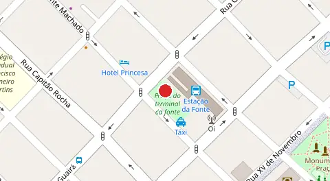 Mapa da localização