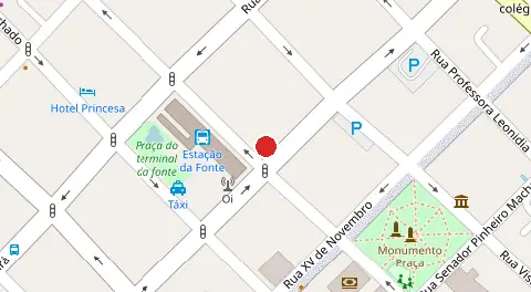 Mapa da localização