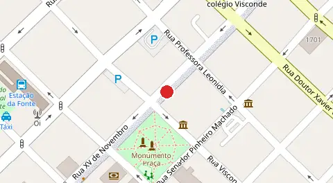 Mapa da localização