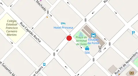 Mapa da localização
