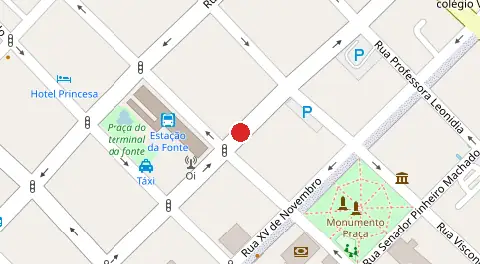 Mapa da localização