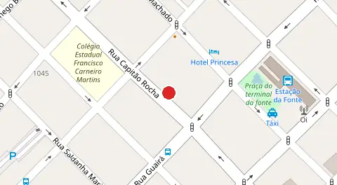 Mapa da localização
