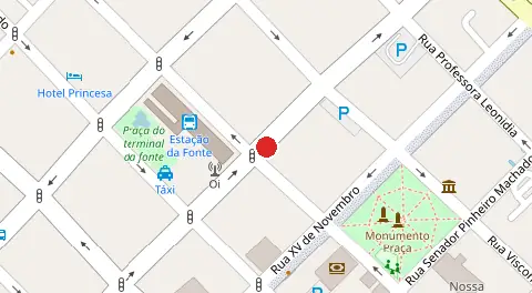 Mapa da localização