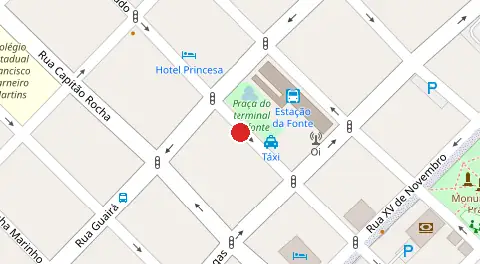 Mapa da localização