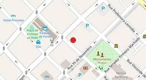 Mapa da localização