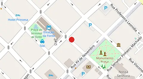 Mapa da localização