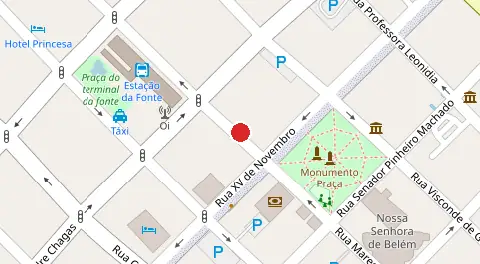 Mapa da localização