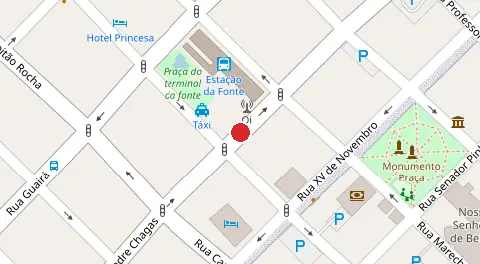 Mapa da localização