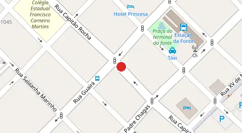 Mapa da localização