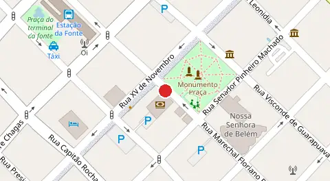 Mapa da localização