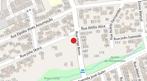 Mapa da localização