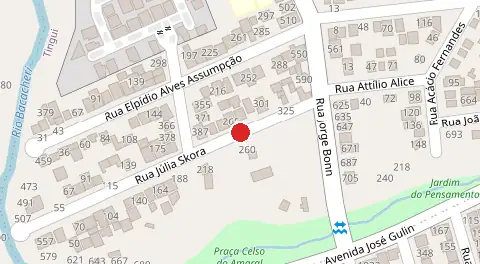 Mapa da localização
