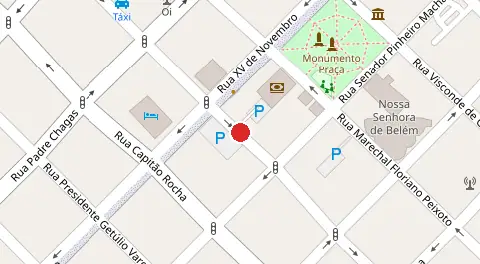 Mapa da localização