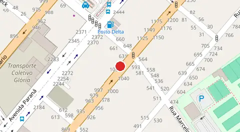 Mapa da localização