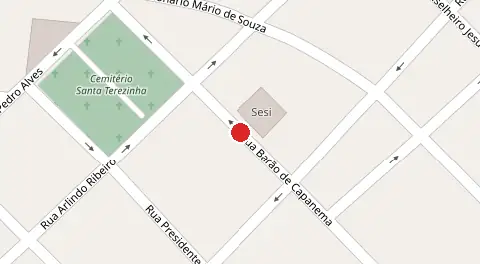 Mapa da localização