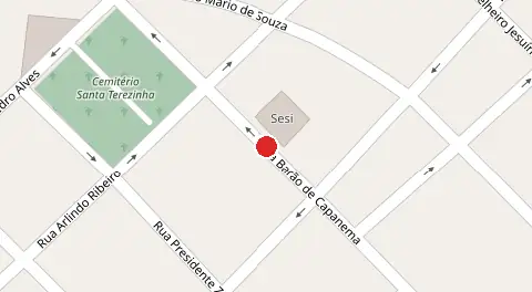 Mapa da localização