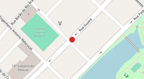 Mapa da localização