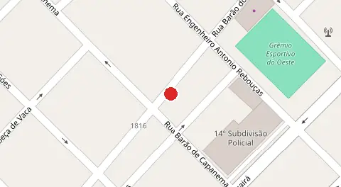 Mapa da localização