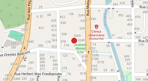 Mapa da localização