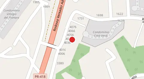 Mapa da localização