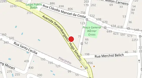 Mapa da localização