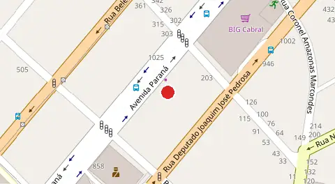 Mapa da localização