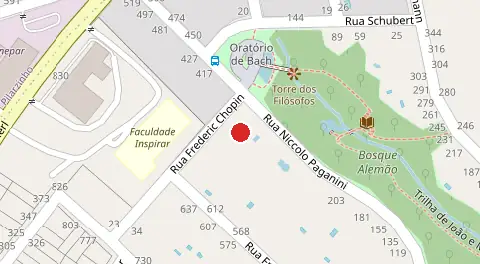 Mapa da localização