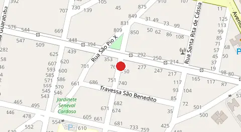 Mapa da localização
