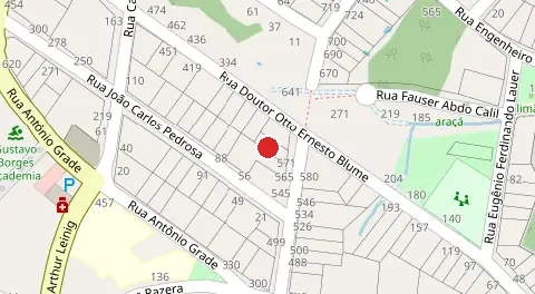 Mapa da localização