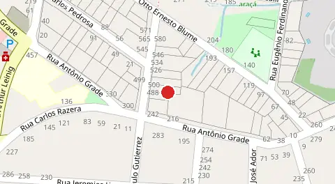 Mapa da localização