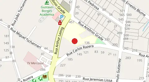 Mapa da localização
