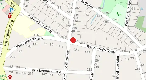 Mapa da localização