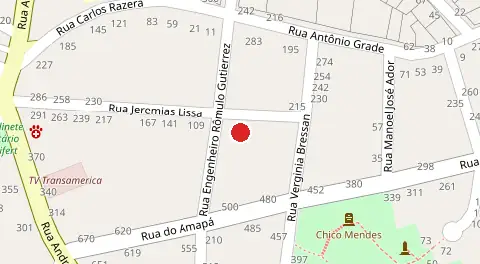Mapa da localização