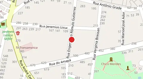 Mapa da localização