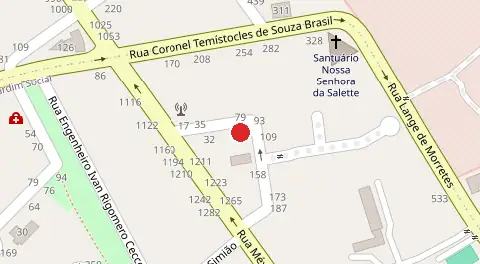 Mapa da localização