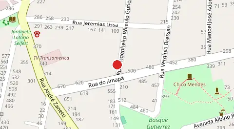 Mapa da localização