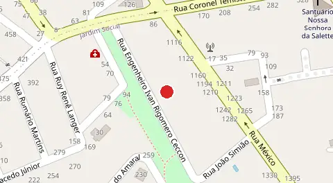 Mapa da localização