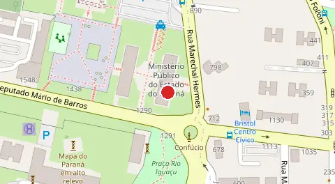 Mapa da localização