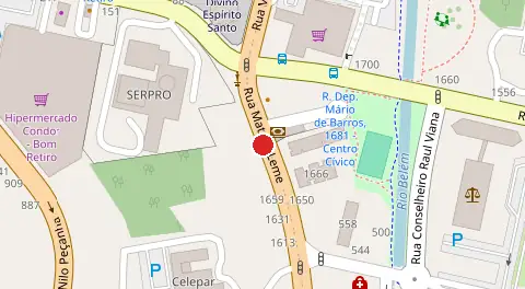 Mapa da localização