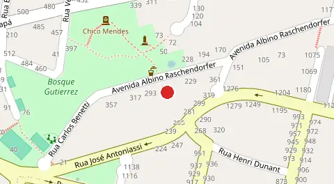 Mapa da localização