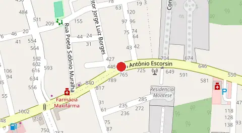 Mapa da localização