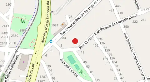Mapa da localização