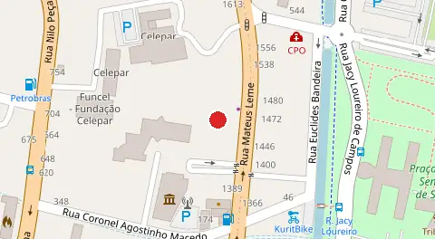 Mapa da localização