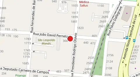 Mapa da localização