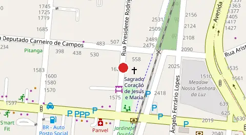 Mapa da localização