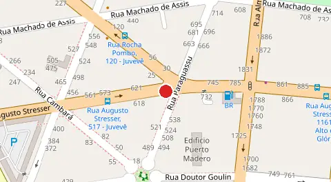 Mapa da localização