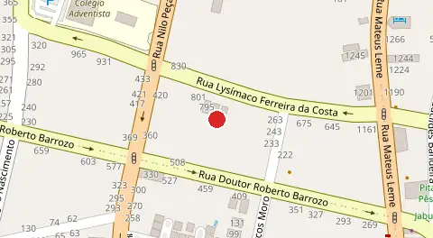 Mapa da localização