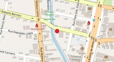 Mapa da localização